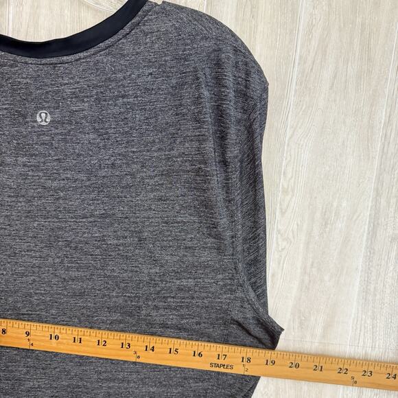 Lululemon Shirt Men’s Medium Performance Heather Gray Short Sleeve READ - Picture 8 of 8
